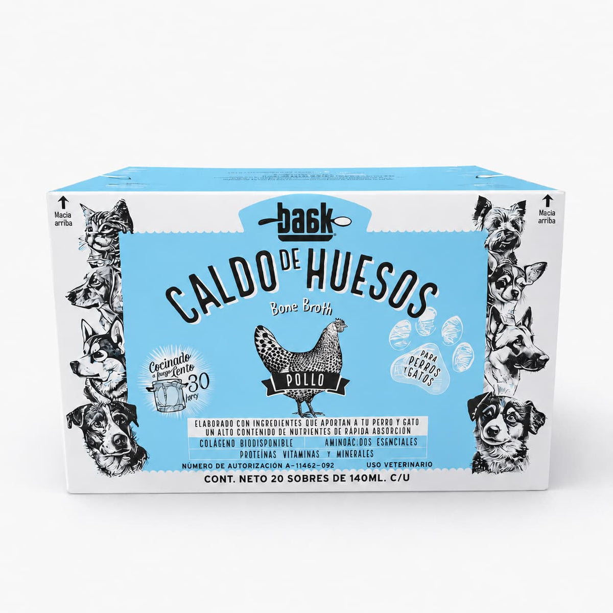 Baak Bone Broth para perros y gatos 28pzas.