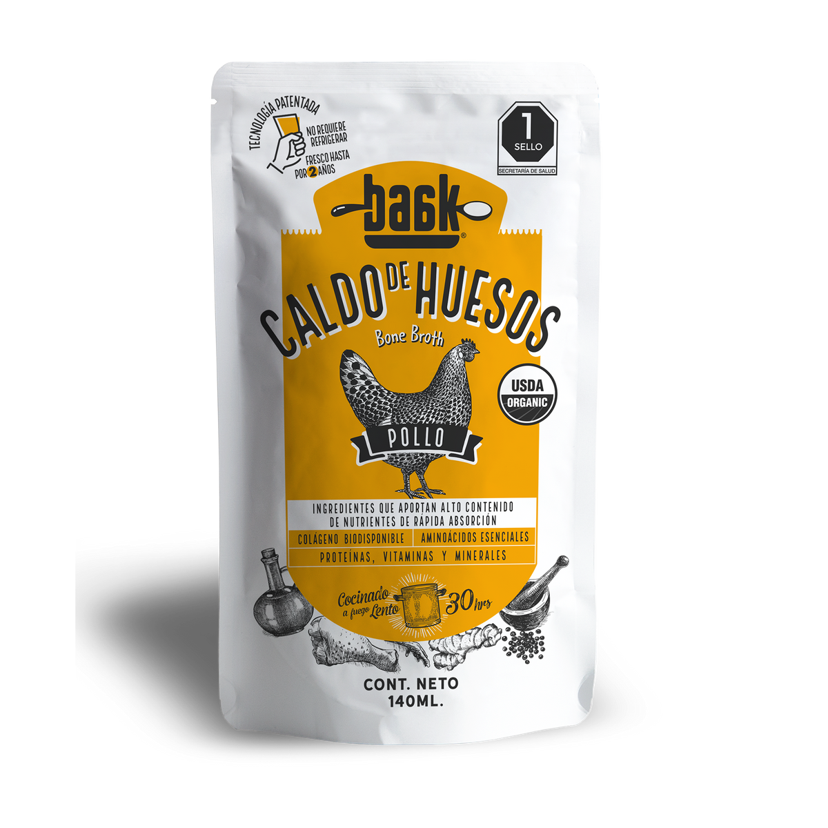 Baak Bone Broth para persona 14pzas.