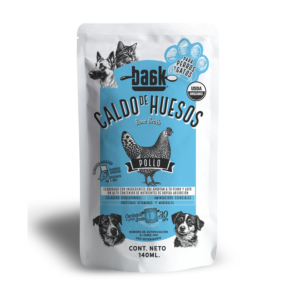 Baak Bone Broth para perros y gatos 28pzas.